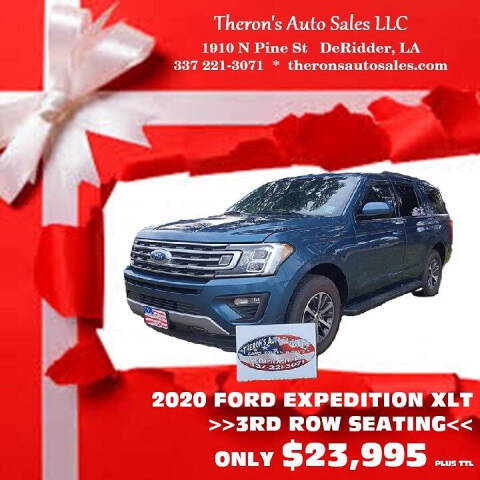 2020 Ford Expedition for sale at Theron's Auto Sales, LLC in Deridder, LA