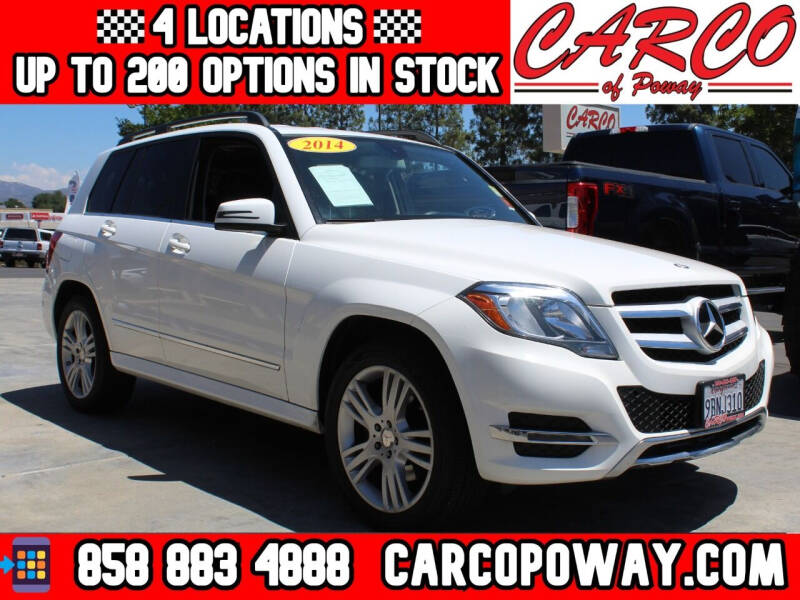 2014 Mercedes-Benz GLK for sale at CARCO SALES & FINANCE - CARCO OF POWAY in Poway CA