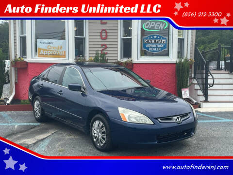 2005 Honda Accord for sale at Auto Finders Unlimited LLC in Vineland NJ