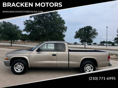 2002 Dodge Dakota for sale at BRACKEN MOTORS in San Antonio TX