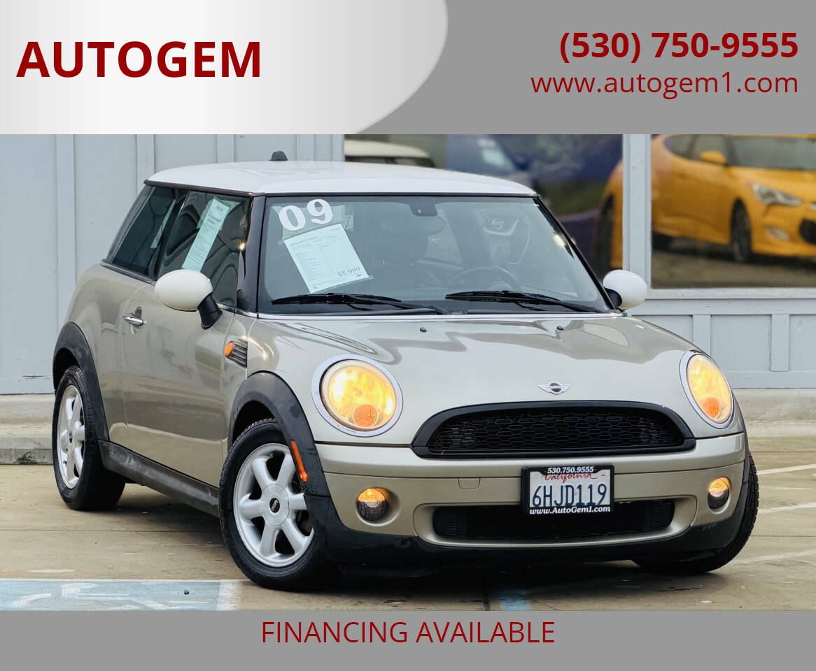 Gray 2009 MINI Cooper Base Base 2dr Hatchback 1
