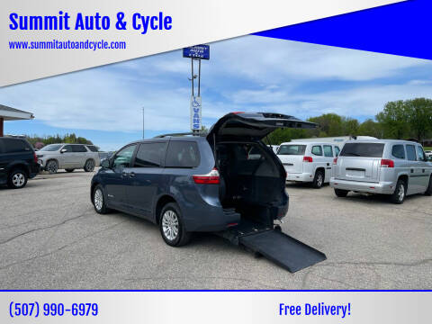 2016 Toyota Sienna for sale at Summit Auto & Cycle in Zumbrota MN