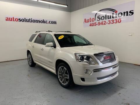2012 GMC Acadia for sale at Auto Solutions in Warr Acres OK