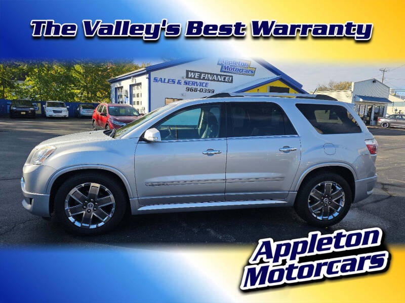 2012 GMC Acadia for sale at Appleton Motorcars Sales & Service in Appleton WI