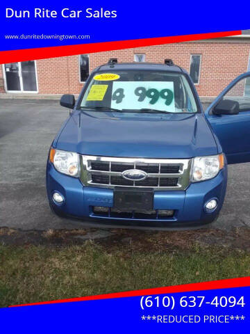 2009 Ford Escape for sale at Dun Rite Car Sales in Cochranville PA