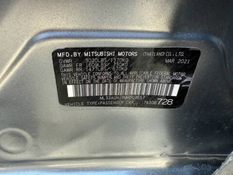 2021 Mitsubishi Mirage ES