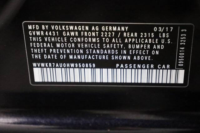 2017 Volkswagen e-Golf SE