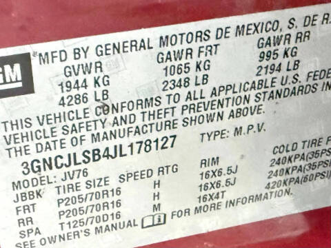 2018 Chevrolet Trax LT