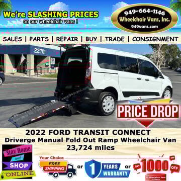 2022 Ford Transit Connect for sale at Wheelchair Vans Inc in Laguna Hills CA