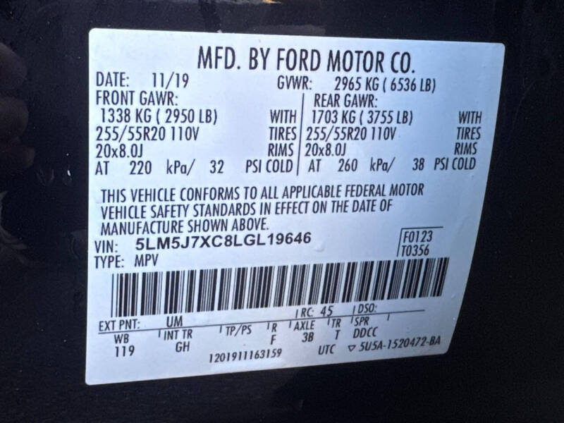 2020 Lincoln Aviator Reserve