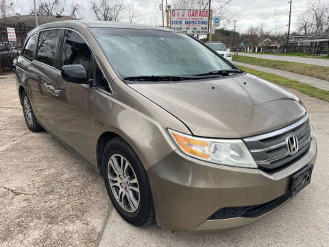 2013 Honda Odyssey for sale at G&J Car Sales in Houston TX
