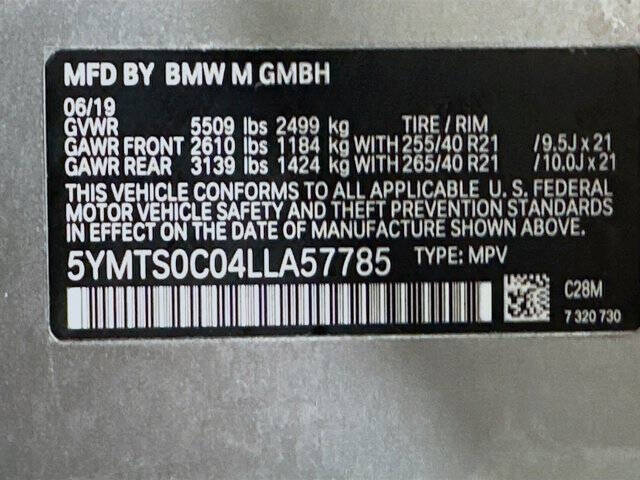 2020 BMW X3 M Competition