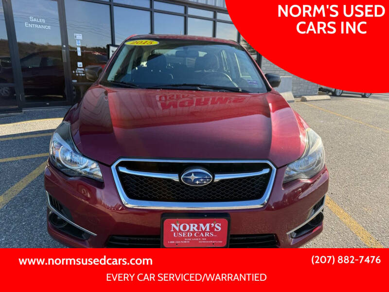 2015 Subaru Impreza for sale at NORM'S USED CARS INC in Wiscasset ME