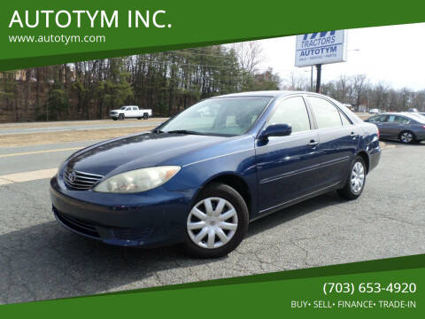 2006 Toyota Camry for sale at AUTOTYM INC. in Fredericksburg VA