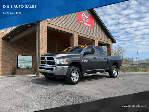 2017 RAM 2500 for sale at D & J AUTO SALES in Joplin MO