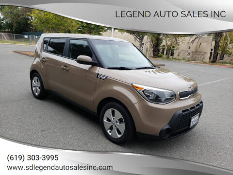 2016 Kia Soul for sale at Legend Auto Sales Inc in Lemon Grove CA