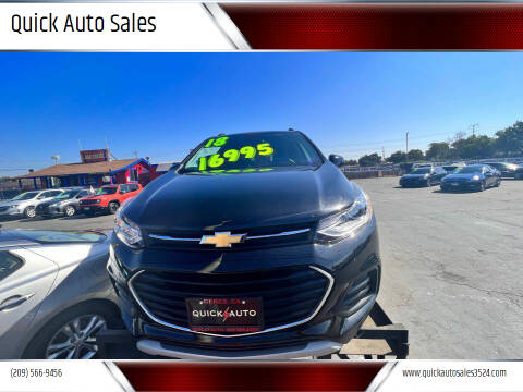 2018 Chevrolet Trax for sale at Quick Auto Sales in Modesto CA