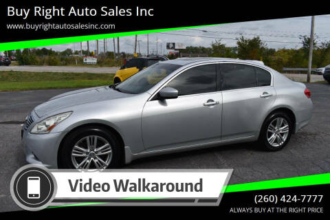 2013 Infiniti G37 Sedan for sale at Buy Right Auto Sales Inc in Fort Wayne IN