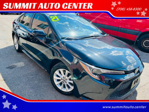 2021 Toyota Corolla for sale at SUMMIT AUTO CENTER in Summit IL