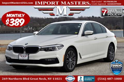 2018 BMW 5 Series for sale at Import Masters in Great Neck NY