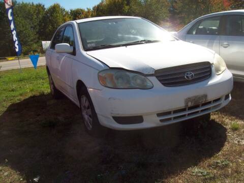 2003 Toyota Corolla for sale at Frank Coffey in Milford NH