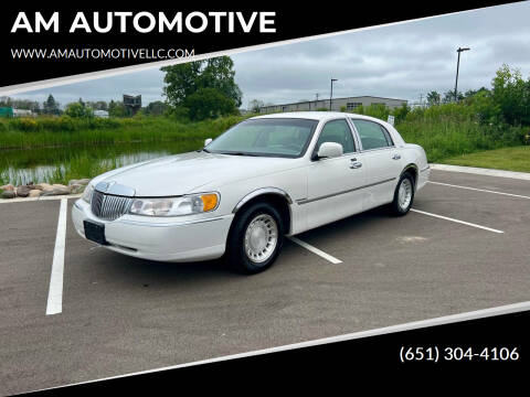 2000 Lincoln Town Car for sale at AM AUTOMOTIVE in Forest Lake MN