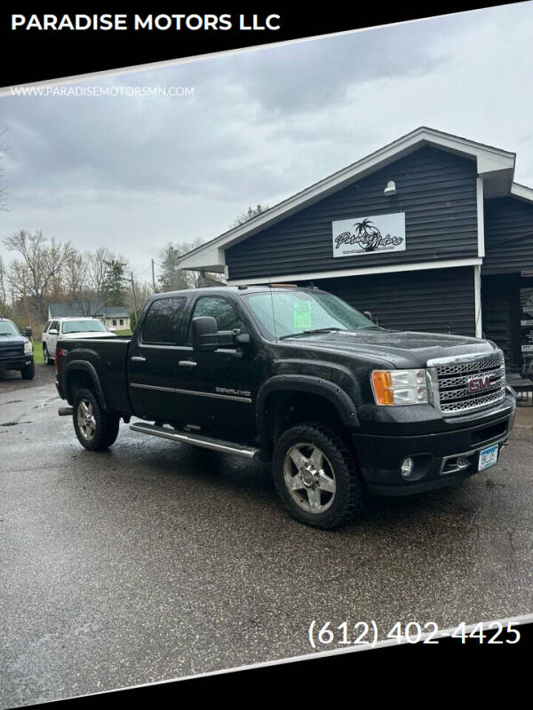 2013 GMC Sierra 3500HD for sale at PARADISE MOTORS LLC in Cambridge MN