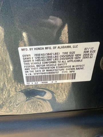 2017 Honda Pilot Elite