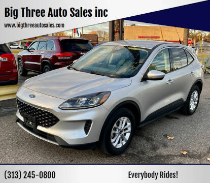 2020 Ford Escape for sale at Big Three Auto Sales inc in Detroit MI