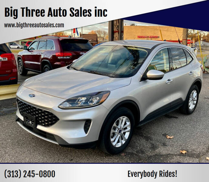 2020 Ford Escape for sale at Big Three Auto Sales inc in Detroit MI