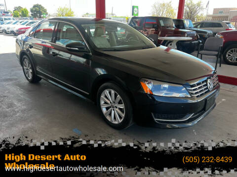 2012 Volkswagen Passat for sale at High Desert Auto Wholesale in Albuquerque NM