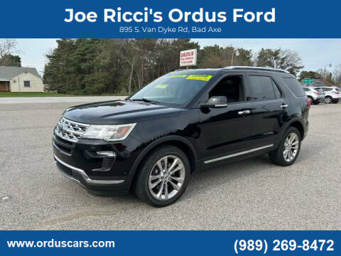2018 Ford Explorer for sale at Joe Ricci's Ordus Ford in Bad Axe MI