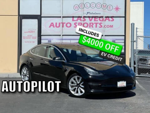 2018 Tesla Model 3 for sale at Las Vegas Auto Sports in Las Vegas NV