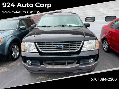 2002 Ford Explorer for sale at 924 Auto Corp in Sheppton PA