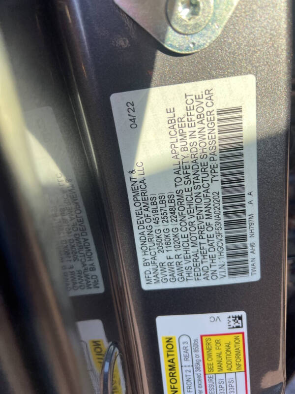 2022 Honda Accord Hybrid EX-L