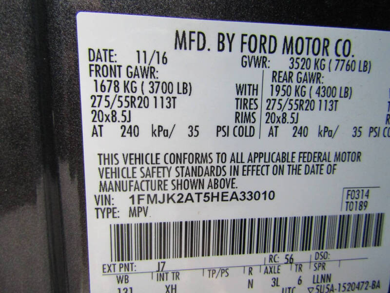 2017 Ford Expedition EL Limited