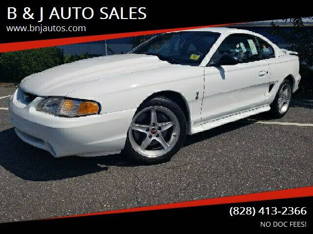 1995 Ford Mustang SVT Cobra for sale at B & J AUTO SALES in Morganton NC