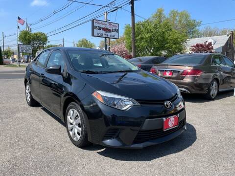 2014 Toyota Corolla for sale at PARKWAY MOTORS 399 LLC in Fords NJ