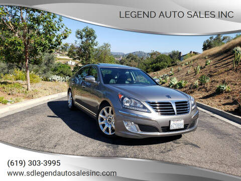 2013 Hyundai Equus for sale at Legend Auto Sales Inc in Lemon Grove CA