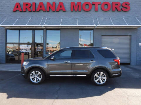 2018 Ford Explorer for sale at Ariana Motors LLC- Boulder highway in Las Vegas NV