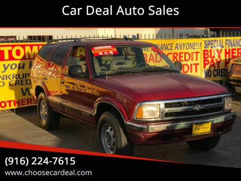 1996 Chevrolet Blazer for sale at Car Deal Auto Sales in Sacramento CA