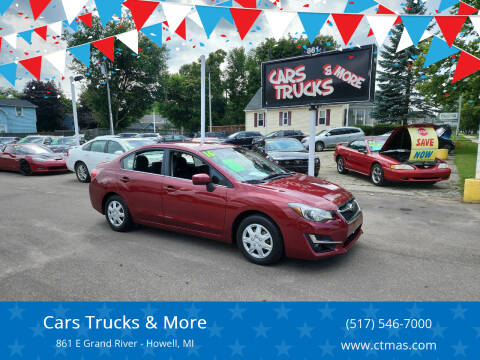 2016 Subaru Impreza for sale at Cars Trucks & More in Howell MI