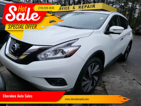2017 Nissan Murano for sale at Cherokee Auto Sales in Acworth GA