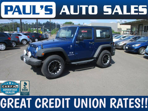 2009 Jeep Wrangler for sale at Paul's Auto Sales in Eugene OR