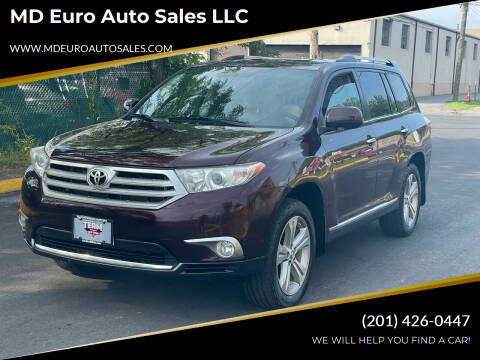 2012 Toyota Highlander for sale at MD Euro Auto Sales LLC in Hasbrouck Heights NJ