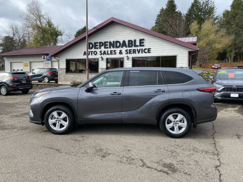 2021 Toyota Highlander for sale at Dependable Auto Sales and Service in Binghamton NY