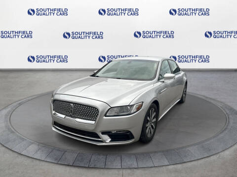 2018 Lincoln Continental for sale at SOUTHFIELD QUALITY CARS in Detroit MI