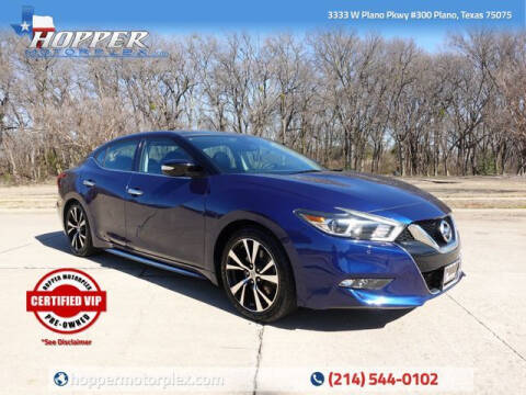 2018 Nissan Maxima for sale at HOPPER MOTORPLEX in Plano TX