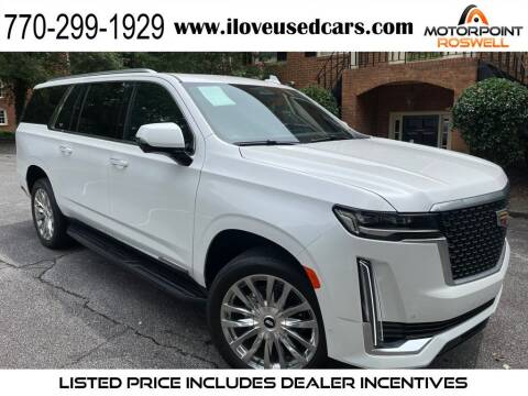 2022 Cadillac Escalade ESV for sale at Motorpoint Roswell in Roswell GA