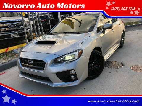 2015 Subaru WRX for sale at Navarro Auto Motors in Hialeah FL